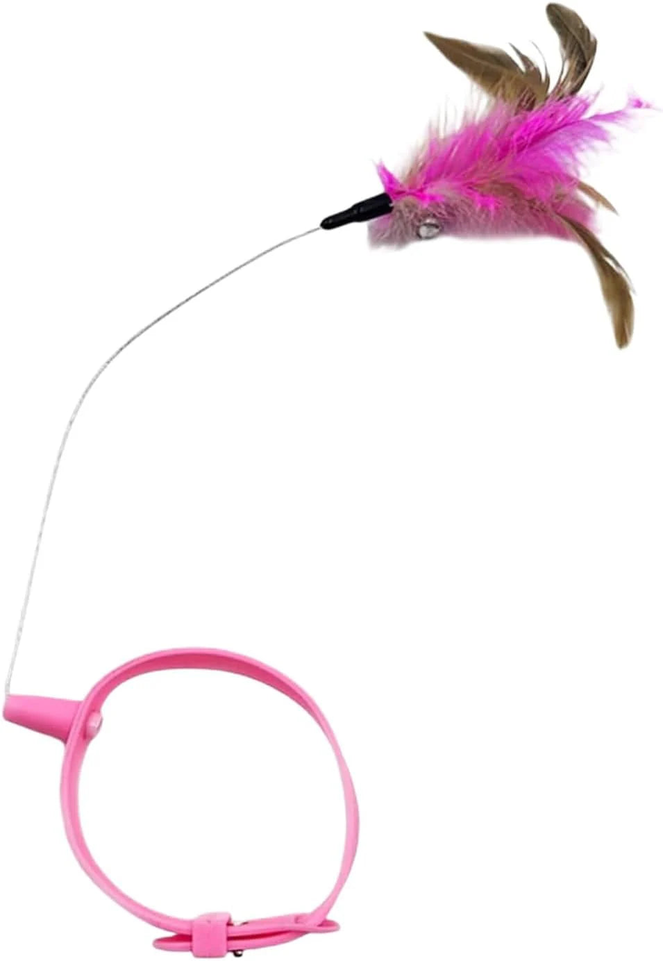 Interactive Cat Toy - Lightweight Collar Toy with Feathers